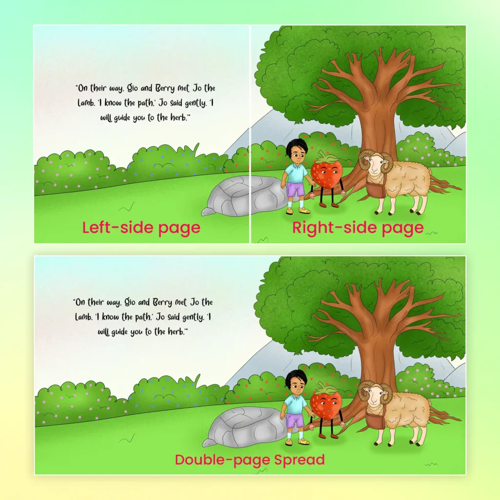 Double page Spread Illustration