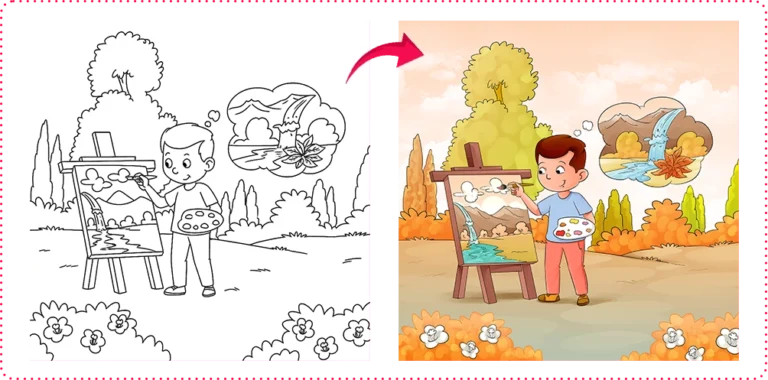 Sketch to color PROCESS 2